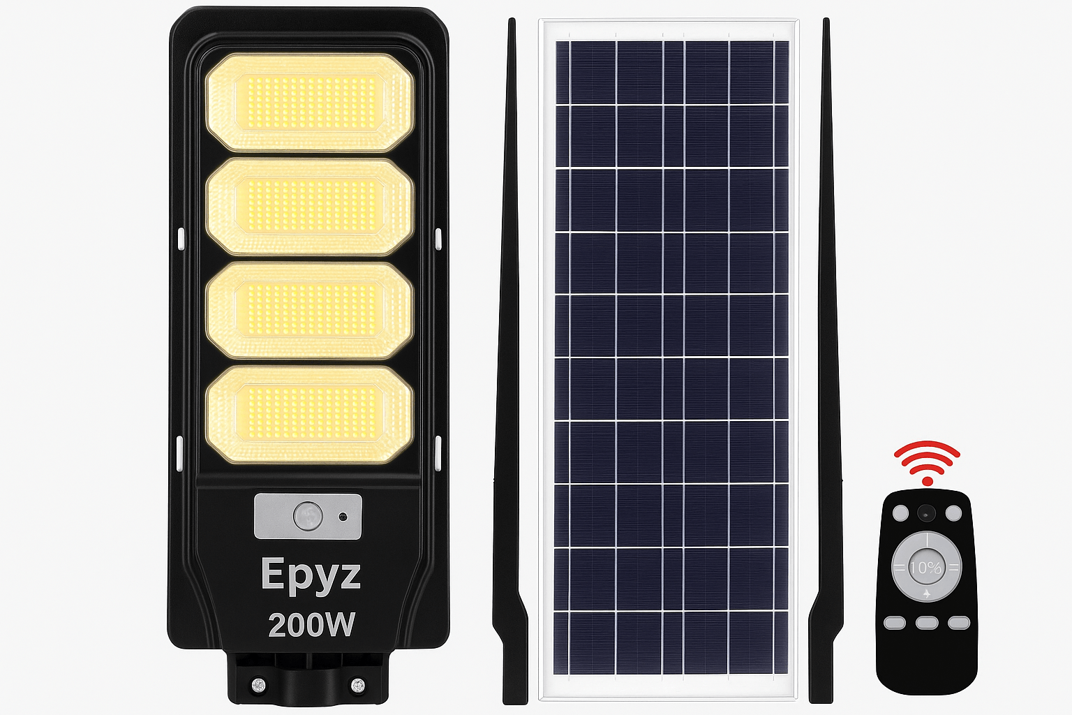 Epyz Plastic 200W Solar Street Lights