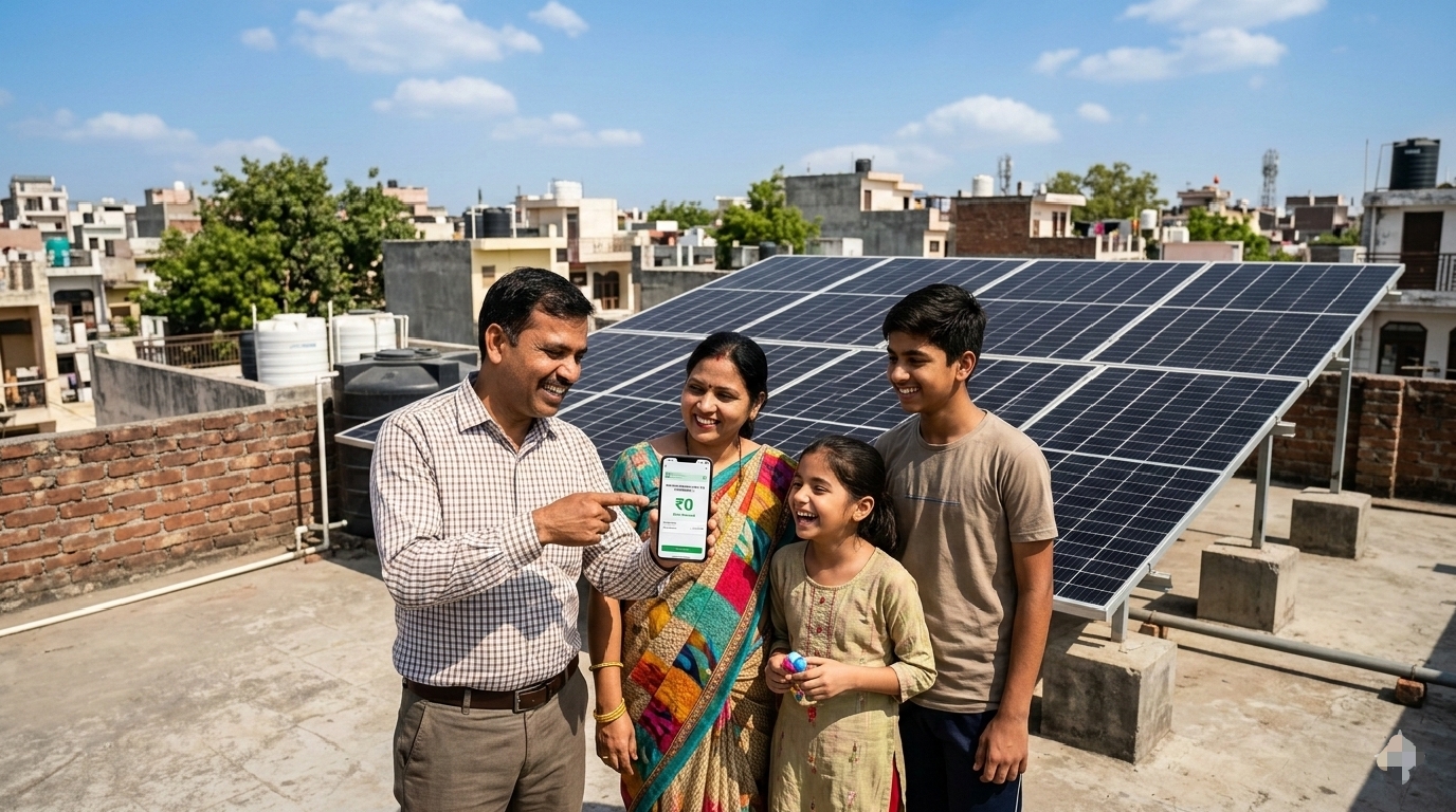 ghar par solar panel lagwane ka kharcha